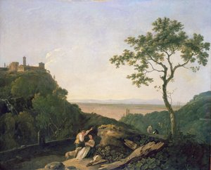 チボリの眺め（油彩・キャンバス） 作： Richard Wilson