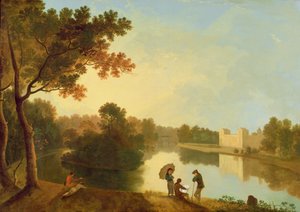 南東のウィルトンハウス、1758〜60年頃（キャンバスに油彩） 作： Richard Wilson