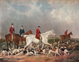 ダービー伯爵のクワガタハウンド、c1823