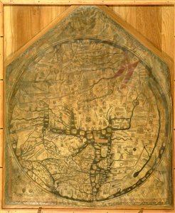 世界地図、1290年頃