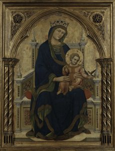 聖母子の即位、1350年頃 作： Ridolfo di Arpo Guariento