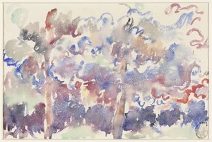 風景、Boitsfort、果樹の開花 作： Rik Wouters