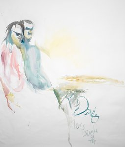 メンズ・シングルトップ、2023年（水彩画）