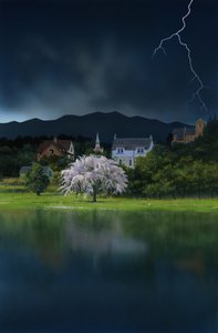 残酷な月, 2008 （アクリル、板） 作： Rob Wood