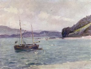 The Beach, Beaumaris (カラーリトグラフ) 作： Robert (after) Fowler