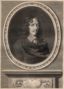 フランスの詩人Jean Chapelain (1595-1674)の肖像 - エングレーヴィング - Jean Chapelain (1595-1674) poet et et critique litteraire francais - エングレーヴィング by Nanteuuil et grave par Peulot. 作： Robert (after) Nanteuil
