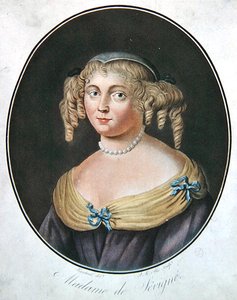 セヴィーニュ夫人の肖像（カラーリトグラフ） 作： Robert (after) Nanteuil
