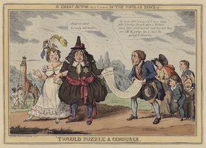 大衆的な茶番劇「Twould Puzzle a Conjuror」の名優（リストンではない）。 作： Robert (after) Seymour