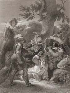 セジムーアの戦いの後に撮影されたモンマス公。1859年出版の『イングランド史』より。 作： Robert (after) Smirke