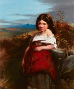 シダの採集者（キャンバスに油彩） 作： Robert (follower of) Herdman