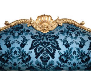 ジョージ3世の金箔のソファ 作： Robert Adam