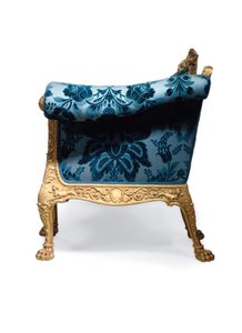 ジョージ3世の金箔のソファ 作： Robert Adam