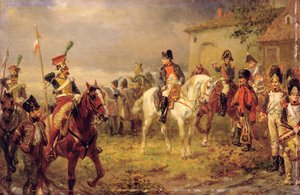 前線からのニュース（油彩・パネル 作： Robert Alexander Hillingford