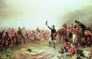 ウォータールーの戦い、1815年6月18日 作： Robert Alexander Hillingford