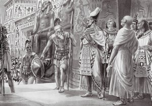 エジプトのアゲシラス（リトグラフ） 作： Robert Ambrose Dudley