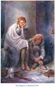 疑いの城の巡礼者、John F Shaw＆Coが発行したThe Pilgrims Progressから、1900年代（カラーリソ） 作： Robert Ambrose Dudley