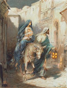 エジプトへの飛行（カラーリトグラフ） 作： Robert Ambrose Dudley