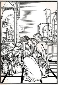 テンペストのイラスト、1901年1901-1902年 作： Robert Anning Bell