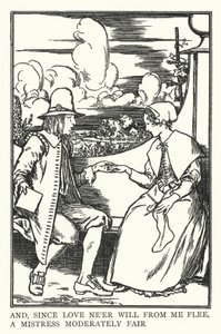 そして、愛が私から逃げることはないので、適度に美しい愛人（リト）を 作： Robert Anning Bell