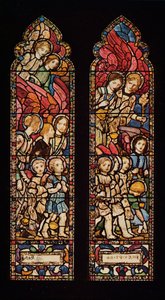 ステンドグラスのデザイン、1926 作： Robert Anning Bell