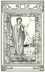 ジョン・キーツの詩のイラスト（リトグラフ 作： Robert Anning Bell
