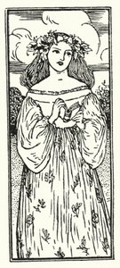 ジョン・キーツの詩のイラスト（リトグラフ 作： Robert Anning Bell