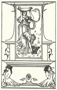 ジョン・キーツの詩のイラスト（リトグラフ 作： Robert Anning Bell