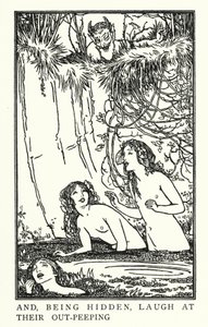 ジョン・キーツの詩のためのイラストです。エンディミオン（リトグラフ