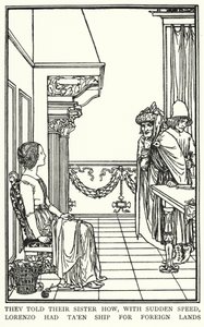ジョン・キーツの詩のためのイラスト。イザベラ」または「バジルの壺」（リトグラフ版