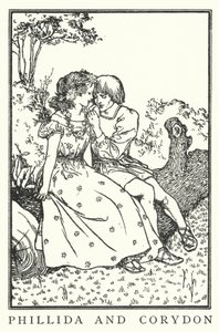 フィリップスとコリドン（リトグラフ 作： Robert Anning Bell
