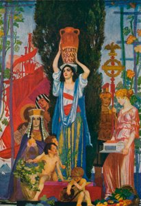 七つの海のスケッチ、1922年、1923年 作： Robert Anning Bell