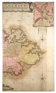 1746年から1748年にかけて行われた調査による、アメリカのアンティグア島の新しく正確な地図。 作： Robert Baker