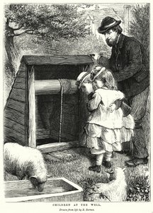 井戸端会議の子供たち（彫刻 作： Robert Barnes