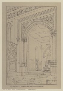 シティ・オブ・ロンドン、ギルドホールの異なる法廷への入り口 作： Robert Blemell (after) Schnebbelie