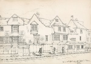 Fenchurch Street、ロンドン、1817（紙にインク）