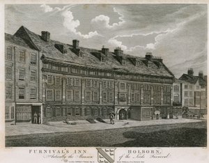 ファーニバルズイン、ホルボーン、ロンドン、古くはファーニバルズマンション 作： Robert Blemell Schnebbelie