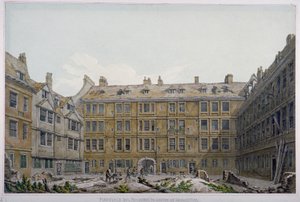 ファーニヴァルズ イン、ロンドン市、1818 年 作： Robert Blemmell Schnebbelie