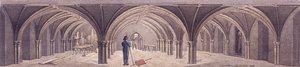 ギルドホール クリプト、ロンドン、1821 年 作： Robert Blemmell Schnebbelie