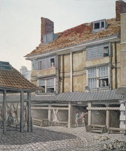 レドンホール マーケット、ロンドン市、1814 年。 作： Robert Blemmell Schnebbelie