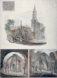 セント・マーチンズ・ル・グラン、ロンドン市、1817年。 作： Robert Blemmell Schnebbelie