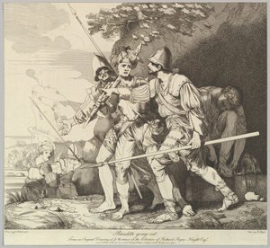 Banditti Going Out、1780年11月9日。 作： Robert Blyth