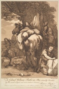 1784年6月23日、兵士とパックホース。 作： Robert Blyth