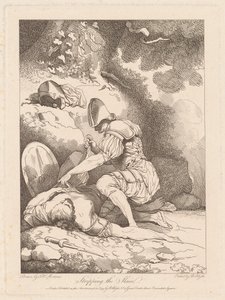 殺された者の剥ぎ取り 作： Robert Blyth, after John Hamilton Mortimer