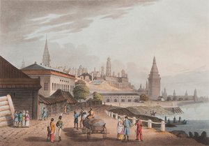 モスクワのクレムリン、1816 作： Robert Bowyer