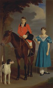 John Gubbins Newton e sua irmã, Mary Newton 作： Robert Burnard