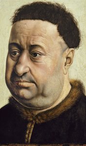 ロバート・ド・マスミネス男の肖像、c.1425 作： Robert Campin