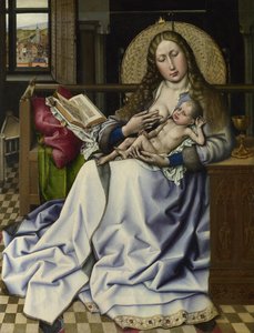 炉辺の前の聖母子像 1440年頃 作： Robert, Campin