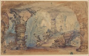 幻の地下神殿（アラジンの洞窟？） 作： Robert Caney