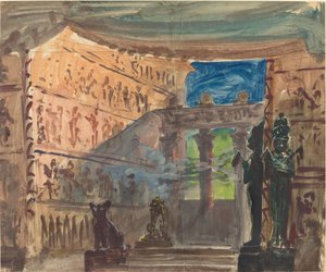 古代エジプトの寺院の内部 作： Robert Caney