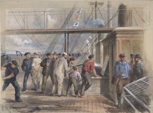 大西洋ケーブルを通じて世界各地から受信したニュースなど、1866 年。 作： Robert Charles Dudley